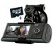 Camera Auto Dubla Cu GPS iUni Dash X3000 Plus, display 2.7 inch + Card 16GB Cadou